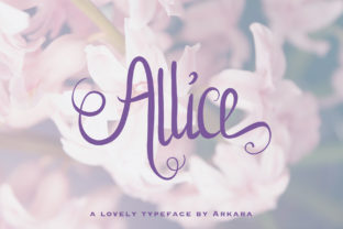 Allice: A Playful Handwritten Font for Makers Who Love Delicate Charm