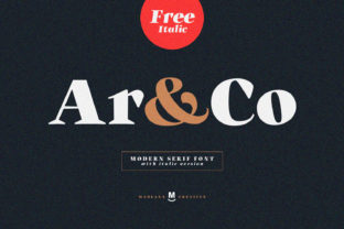 Ar and Co: A Charming Serif Font for Thoughtful Branding