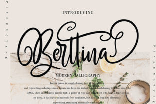 Berttina: A Handwritten Font That Breathes Life Into Quiet Moments
