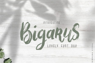 Bigarus: A Botanical Handwritten Font for Digital Branding