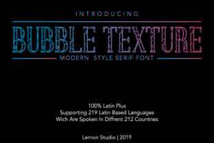Bubble Texture: A Modern Decorative Typeface for Editorial Design