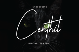 Centhil: A Light Script Typeface with Bold Digital Charm