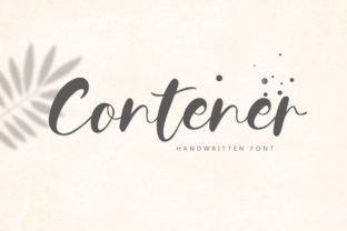 Contener: A Bold Handwritten Font for Real Maker Projects