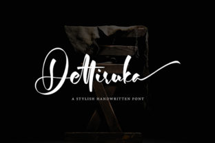 Dettiruka: A Handwritten Font That Feels Like a Quiet Conversation