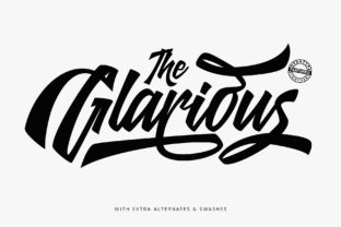 Glarious: A Script Handwritten Font with Urban Edge