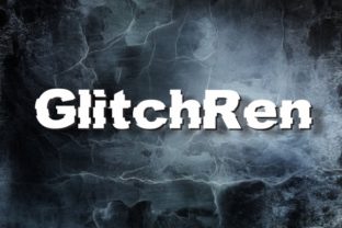 GlitchRen: A Decorative Font That Adds Digital Polish to Real Business Branding