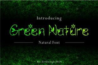 Green Nature: A Botanical Decorative Font That Feels Like Home