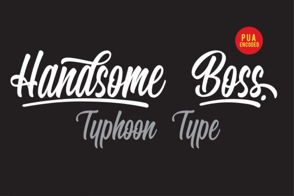 Handsome Boss: A Bold Handwritten Font That Feels Like a Real Signature