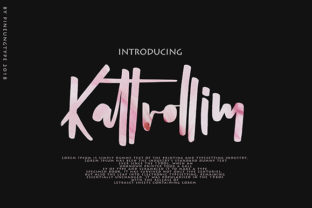 Kattrolim: A Vintage-Infused Handwritten Font for Digital Branding