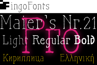 Maier s Nr. 21 Pro: A Bold Handwritten Font for Real Business Branding