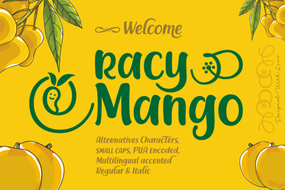 Racy Mango: A Fresh Handwritten Font for Digital Branding