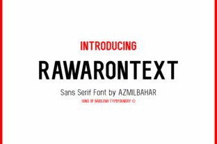 Rawarontext Font: A Bold Sans Serif That Commands Attention