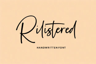 Rilistered: A Handwritten Font That Feels Human—Not Haphazard