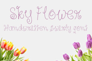 Sky Flower: A Floral Handwritten Font for Scroll-Stopping Campaigns