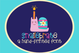 Snailebrate: A Joyful Handwritten Font for Brand Identity