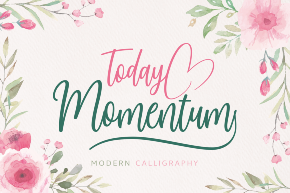 Today Momentum: A Delicate Handwritten Font for Crafters